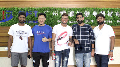 印度客户来中国进口芭乐视频在线观看污健身房器械